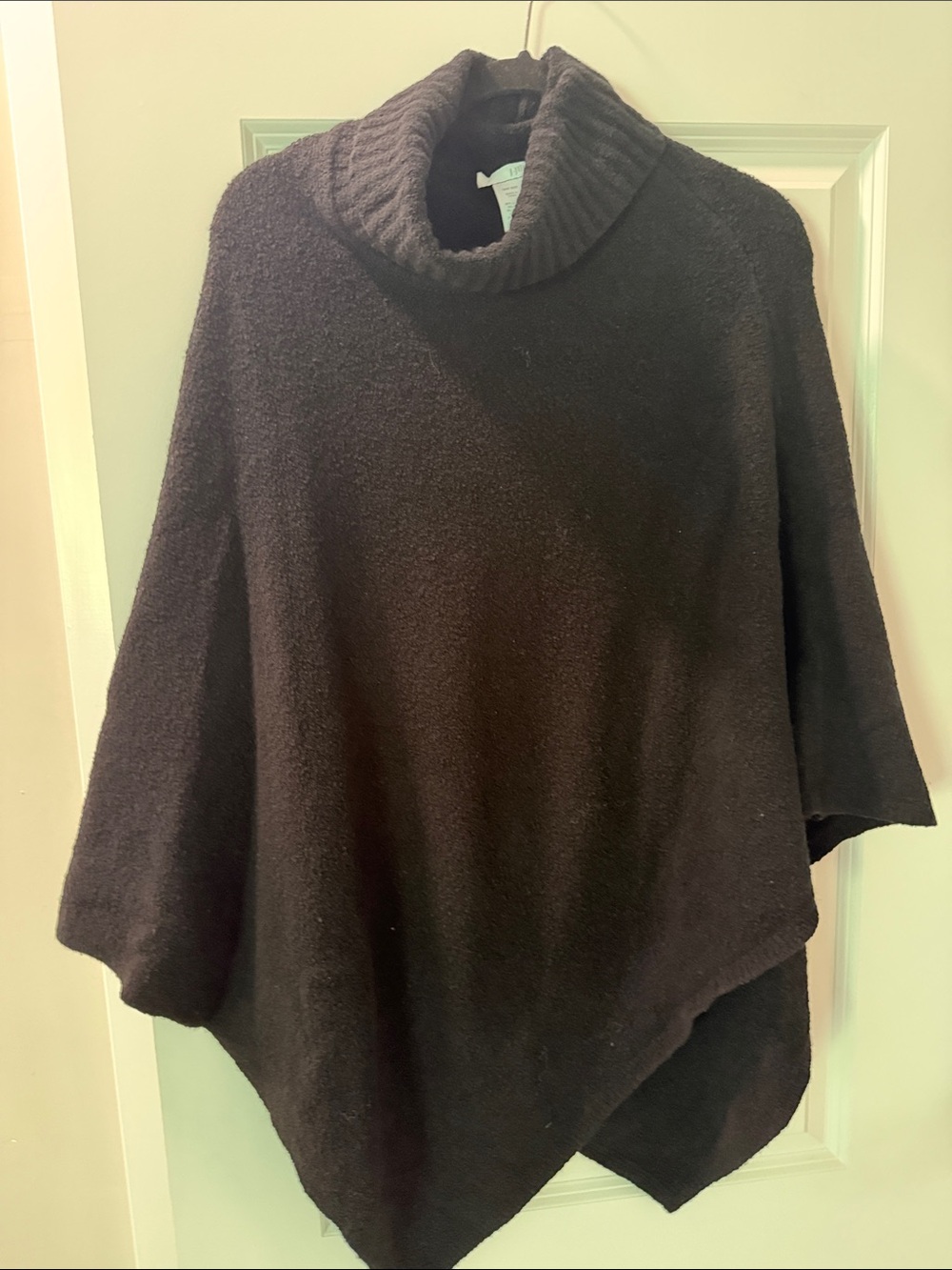 J. Jill Black Turtleneck Poncho Sweater